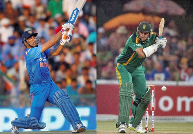 Number of ODIs played -- 72. India won -- 25. South Africa won -- 40. No result -- 2. Abandoned -- 3. Cancelled -- 2 Number of Tests played -- 27. India won -- 7. South Africa won -- 12. Drawn -- 8 (Dhoni -- PTI, Smith -- AFP)