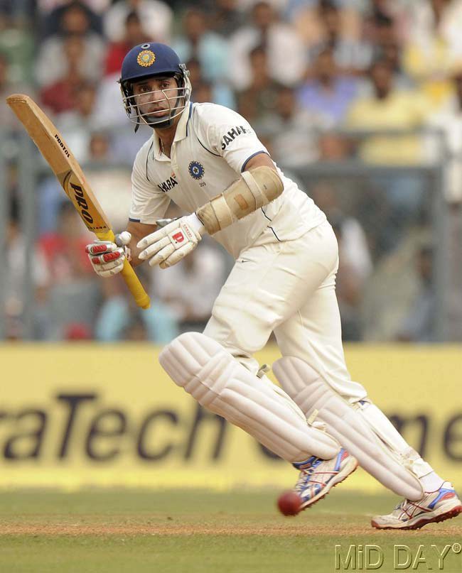 VVS Laxman (96 in second innings) helps India beat South Africa at Durban in December 2010, only their second ever Test win in South Africa (Pic/ Suresh K.K.)