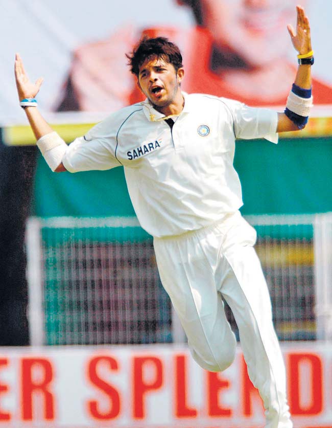 India's maiden Test win in South Africa was in Johannesburg in 2006. Sreesanth was the star picking up 8 wickets in the match (File Pic)