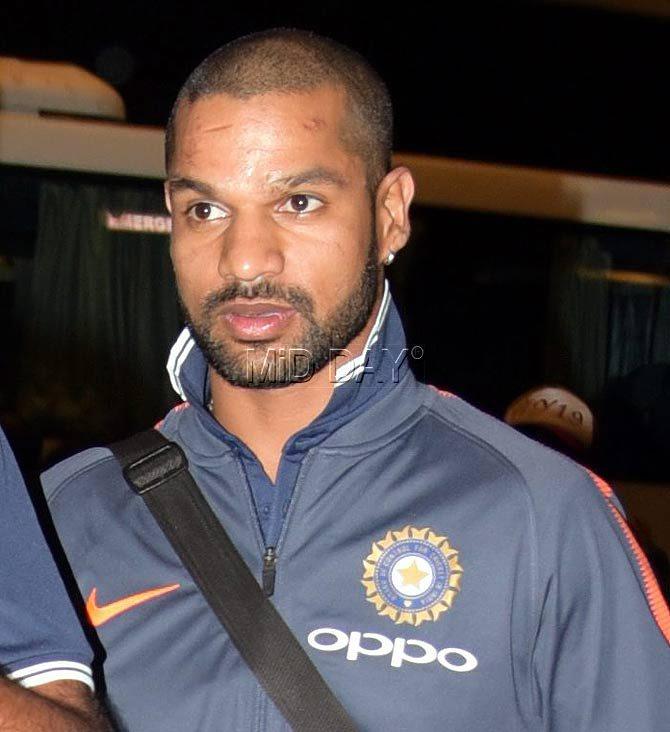 Recently a picture of Anushka Sharma taking care of Shikhar Dhawan's son Zorawar at her wedding reception in Mumbai went viral on the internet. Pic/Sameer Markande