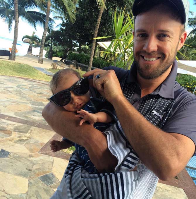 Former South African batsman and RCB star player AB de Villiers got married to Danielle in 2013. The couple welcomed a son Abraham, born in 2015. AB de Villiers and his wife had their second son, John Richard, in 2017