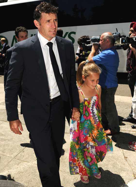 In picture: Former Australia and Chennai Super Kings' batsman Michael Hussey, with his daughter Jasmine