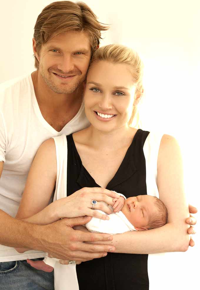 Shane Watson and Lee were married in 2010 and have two children - William and Matilda. Pic courtesy shanewatson.com.au In pic: Australia's Shane Watson with his baby Will Robert Watson and wife Lee.