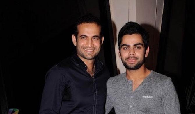 In picture: Irfan Pathan with Virat Kohli from in a throwback photo