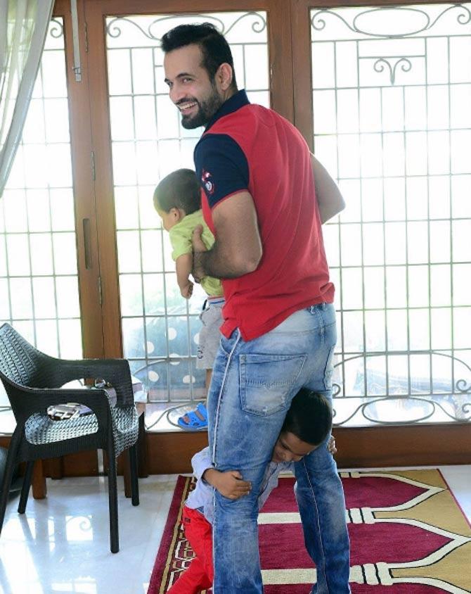 Irfan Pathan gets playful with his son and nephew: Trouble is around when he is #Ayaan #nephew #love #fun