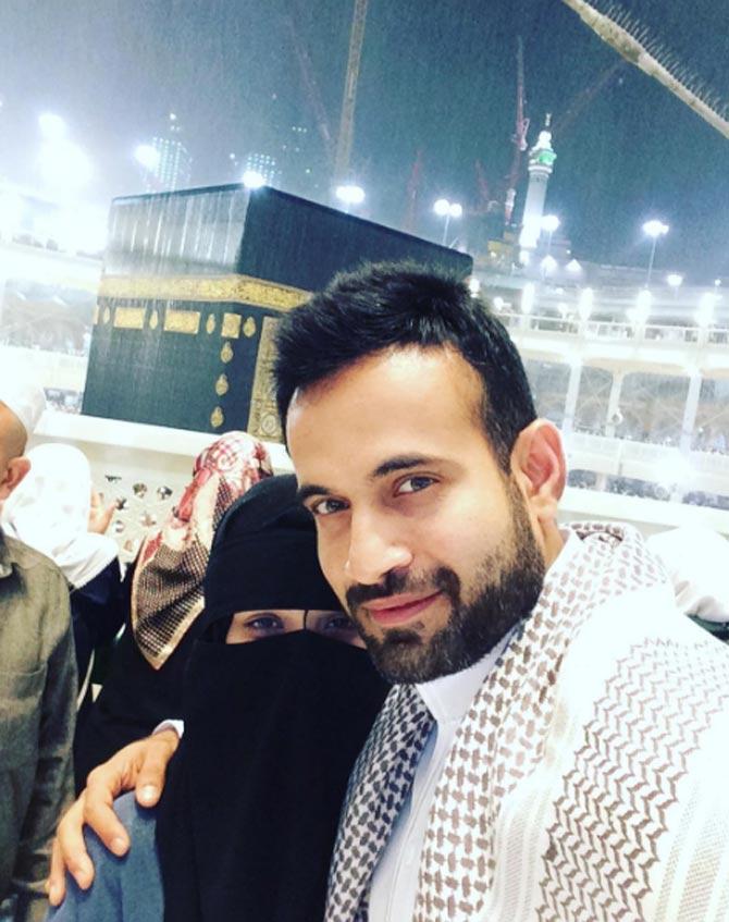 Irfan Pathan shared this photo with his wife Safa when he announced he was getting married and captioned it: Entering probably the most beautiful phase of my life. We both want to thank u all for the wishes n blessings for the life ahead #blessed