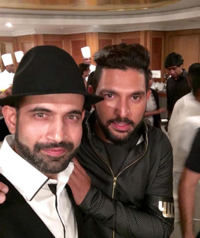 In picture: Irfan Pathan with another star all-rounder, Yuvraj Singh