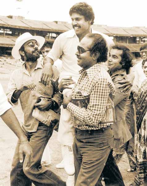 Kapil Dev with fans in Melbourne after guiding India to a memorable win against the Aussies in 1981
