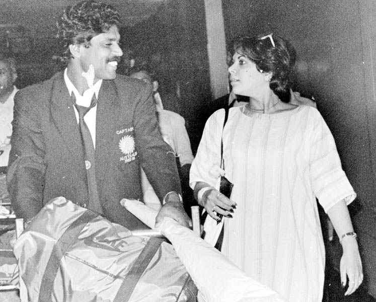 He is the first player to take 200 ODI wickets. He is the only player in the history of cricket to have taken more than 400 wickets (434 wickets) and scored more than 5000 runs in Tests, making him one of the greatest all-rounders to have played the game. On 11 March 2010, Kapil Dev was inducted into the ICC Cricket Hall of Fame. In pic: Kapil Dev with his wife Romi at an airport