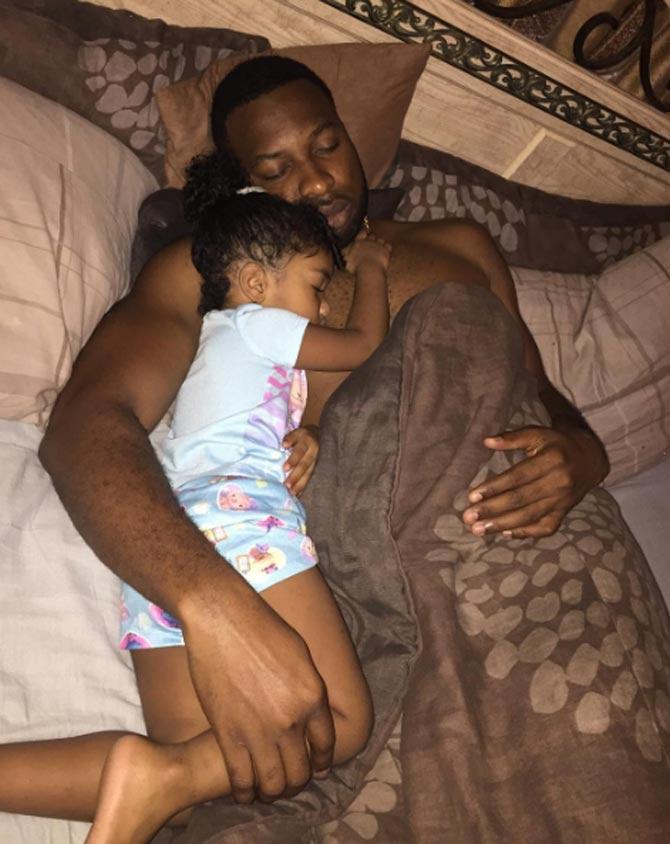 Apart from the Indian Premier League, Kieron Pollard has also played in the Pakistan Super League.  In pic: Kieron Pollard`s daughter is definitely Daddy`s girl... Apart from the Indian Premier League, Kieron Pollard has also played in the Pakistan Super League.  In pic: Kieron Pollard`s daughter is definitely Daddy`s girl...