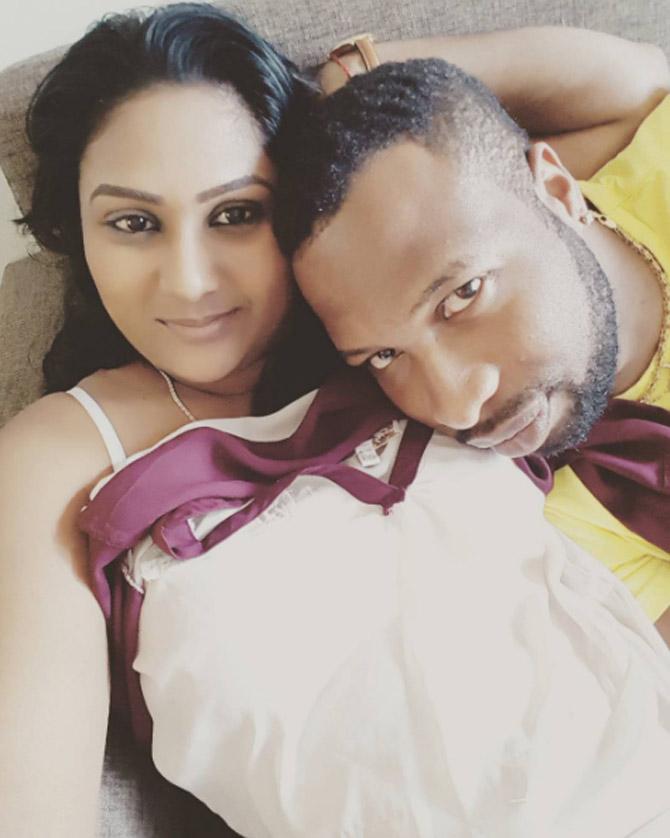 Kieron Pollard has also starred in the Bangladesh Premier League, playing for Dhaka Dynamites. Keiron Pollard and wife Jenna get cosy in this picture Kieron Pollard has also starred in the Bangladesh Premier League, playing for Dhaka Dynamites. Keiron Pollard and wife Jenna get cosy in this picture