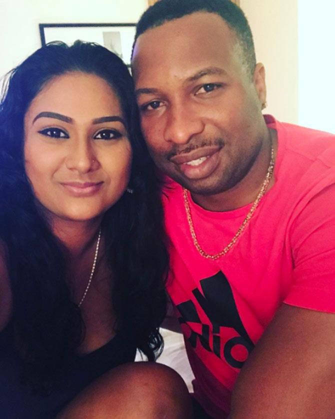 In picture: Kieron Pollard and wife Jenna get into selfie mode again
