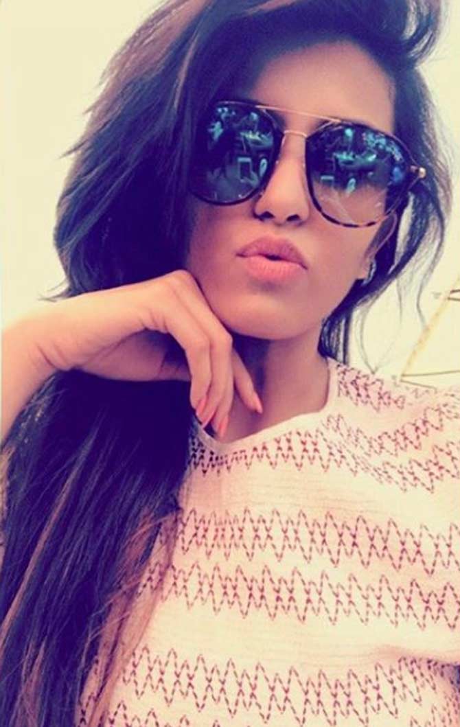 Pankhuri Sharma posted this picture where she is sporting a cool pair of sunglasses.