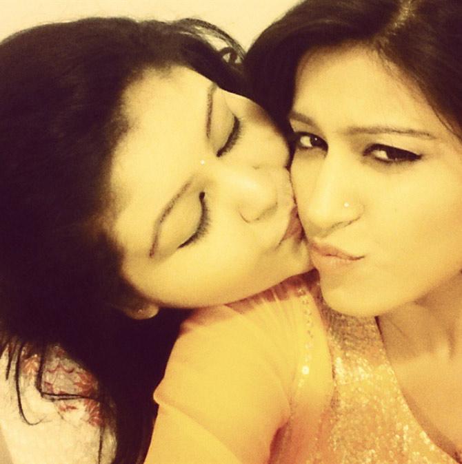 Pankhuri Sharma posted this picture with her sister and captioned, 'The best sister!!! #siblinglove #happiness'