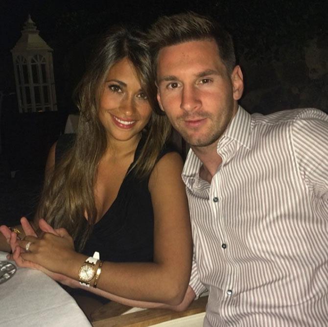 In picture: Lionel Messi and Antonella at City Center Rosario complex and the Pullman Hotel