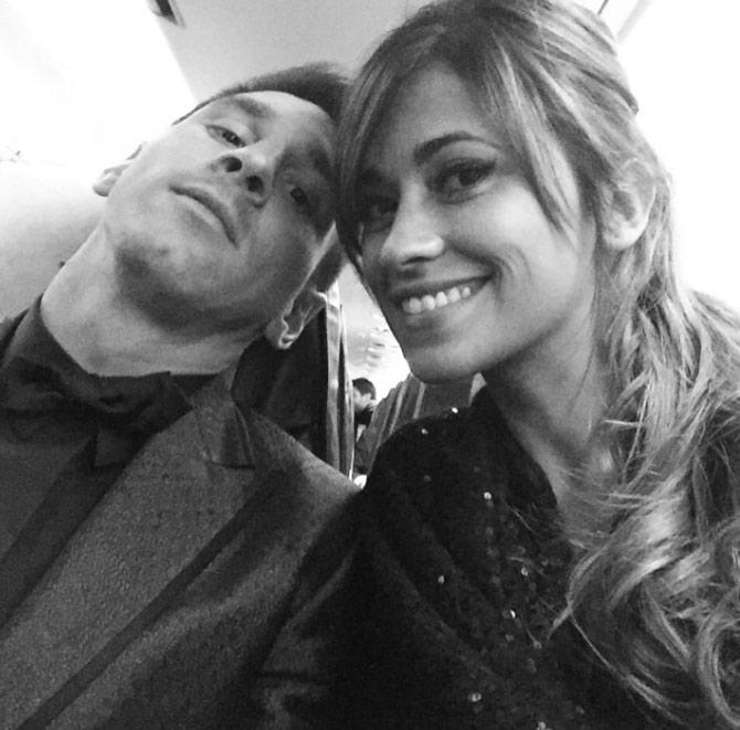 In picture: Lionel Messi and Antonella get into selfie mode