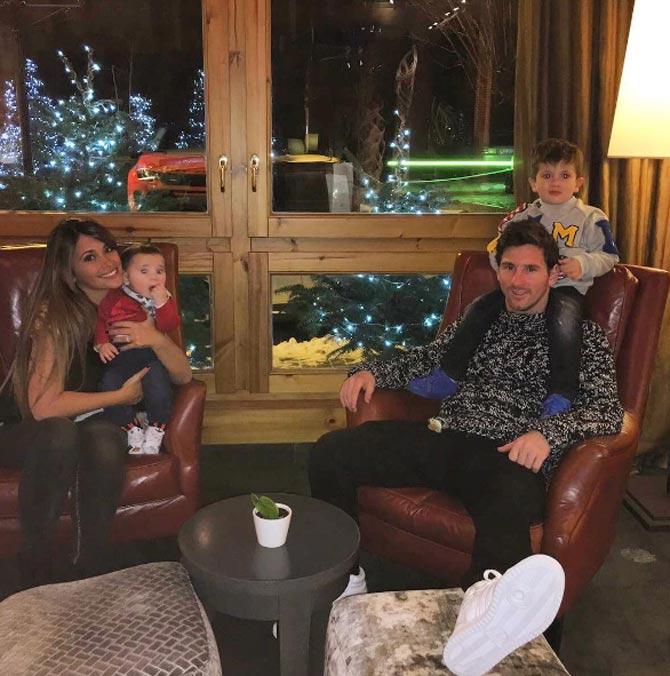 Lionel Messi and Antonella have three sons - Thiago, Mateo and Ciro who was born in 2018
