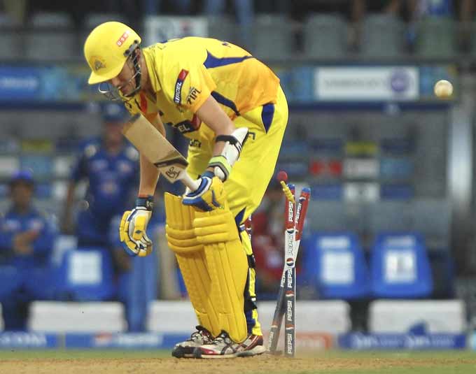 Chennai Super Kings: 79  ,Chasing 140, CSK folded up for 79 against Mumbai Indians at the Wankhede Stadium on Sunday, May 5. Mitchell Johnson was the wrecker-in-chief picking up the first three Chennai wickets