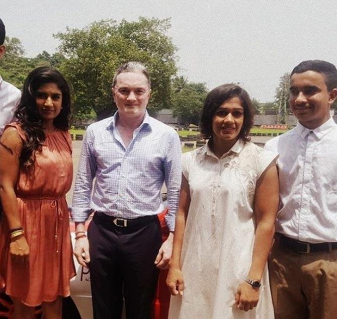 In picture: Mithali Raj along with Babita Phogat and industrialist Gautam Singhania at an event.
