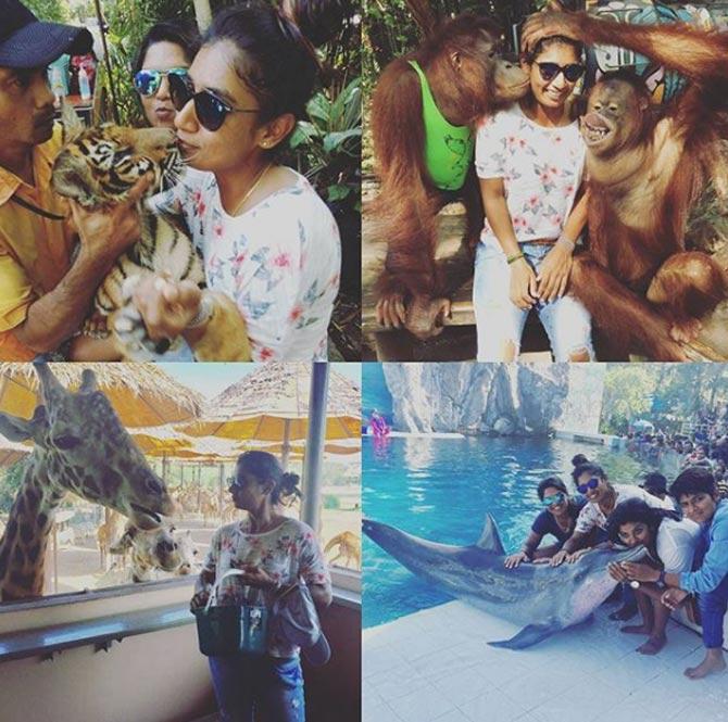Mithali Raj shared this collage from her Bangkok diaries.