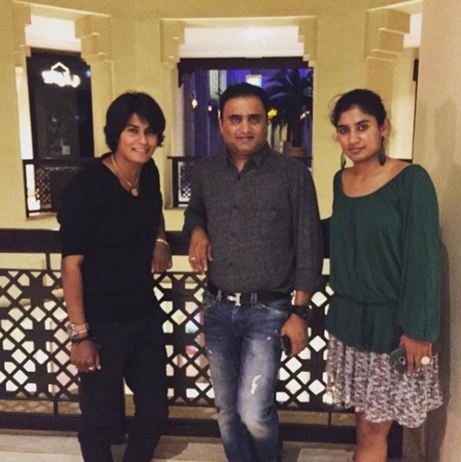In picture: Mithal Raj at a dinner outing with friends at Karma cafe.