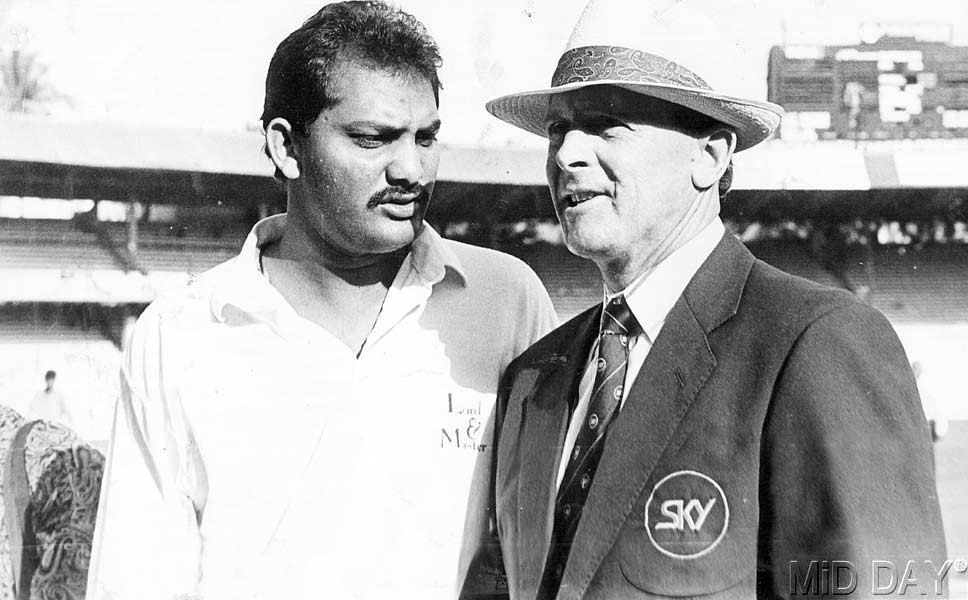 On November 8, 2012, a Divisional Bench of the Andhra Pradesh High Court revoked the ban imposed based on evidence found. Azharuddin, however, was 49 years old by then and was past his cricket days.  In picture: With former England cricketer Geoffrey Boycott.