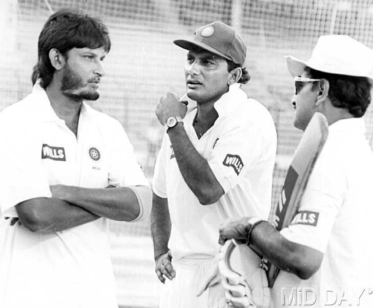 Mohammad Azharuddin has a prominent career in Indian politics as well. The former Indian captain joined Indian National Congress on February 19, 2009. He won the Indian general election, 2009 from Moradabad in Uttar Pradesh to become a Member of Parliament. In picture: Mohammad Azharuddin with former Indian cricketers Ajit Wadekar (R) and Sandeep Patil (L)
