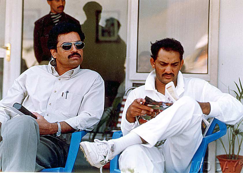 In picture: Mohammad Azharuddin with former Indian cricketer Dilip Vengsarkar