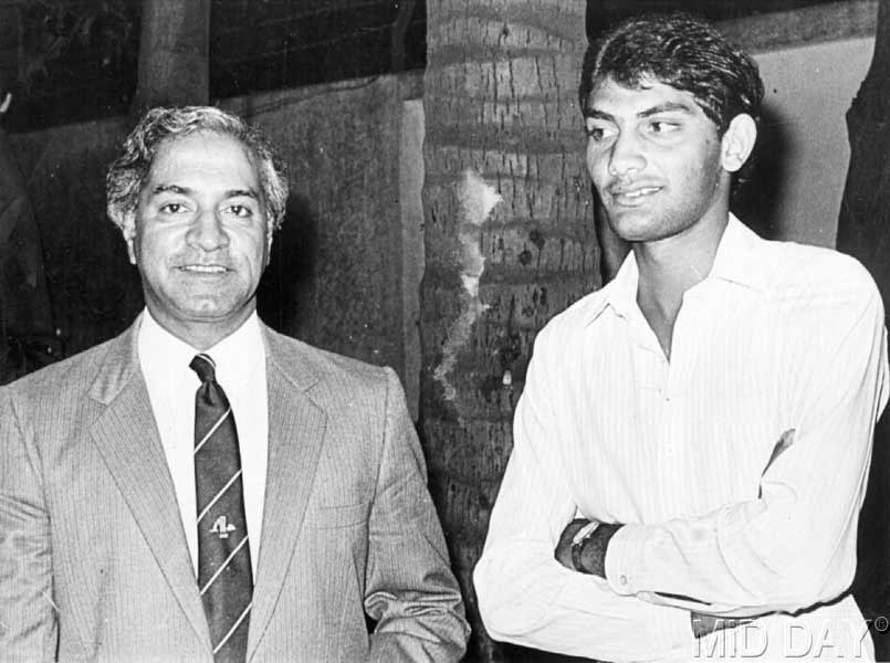 In picture: Mohammad Azharuddin with Khalid Ah Ansari