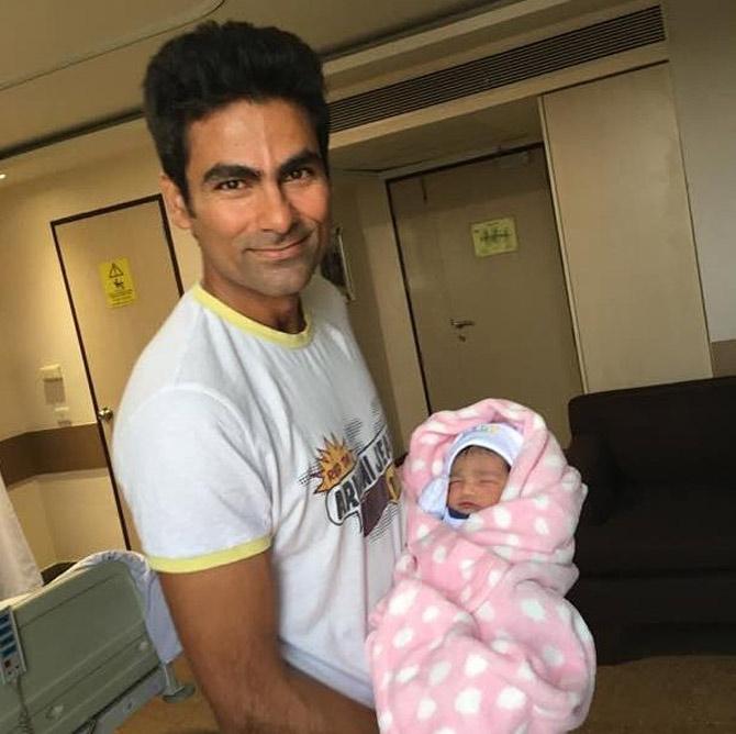 On April 4, 2017, Mohammad Kaif and his wife Pooja had a baby girl and named her Eva. He posted this photo with the newest member of their family and wrote: With my little bundle of #joy. Pooja and I have been blessed with a beautiful and healthy baby girl on April 4th, #thankyou for your wishes and prayers.