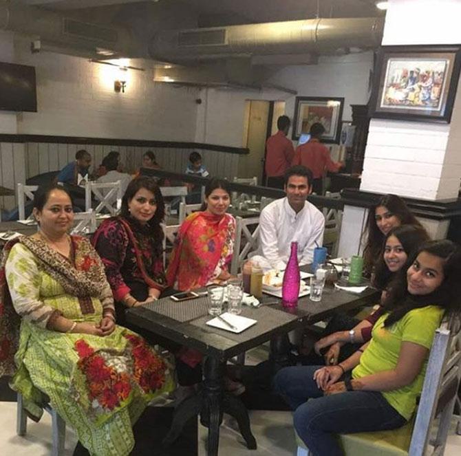 In picture: Mohammad Kaif spending some family time in Allahabad during Eid.