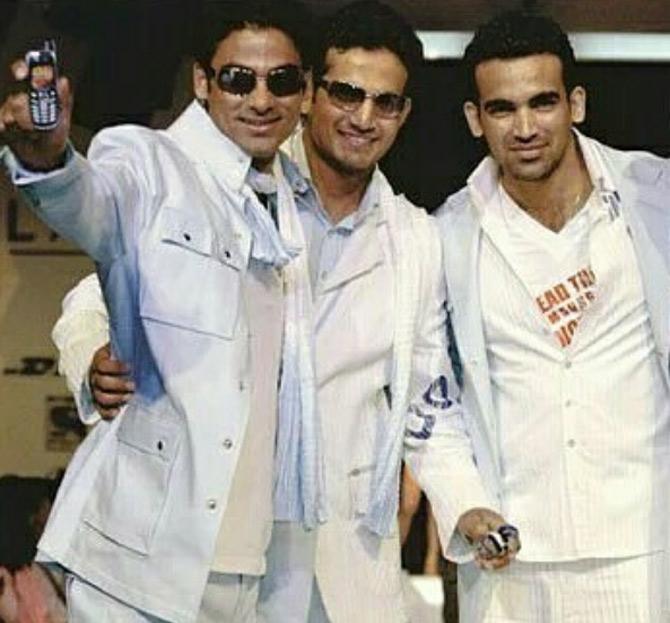 In picture: Mohammad Kaif with Irfan Pathan and Zaheer Khan looking dapper in a throwback.