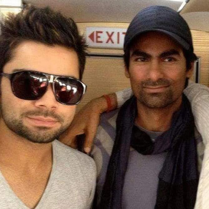 Flashback! Mohammad Kaif seen here with a younger Virat Kohli.