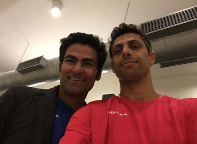 In picture: Selfie time! Mohammad Kaif with former India pacer Ashish Nehra.