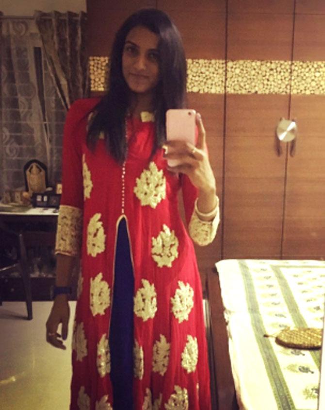 PV Sindhu is also quite a huge fan of selfies