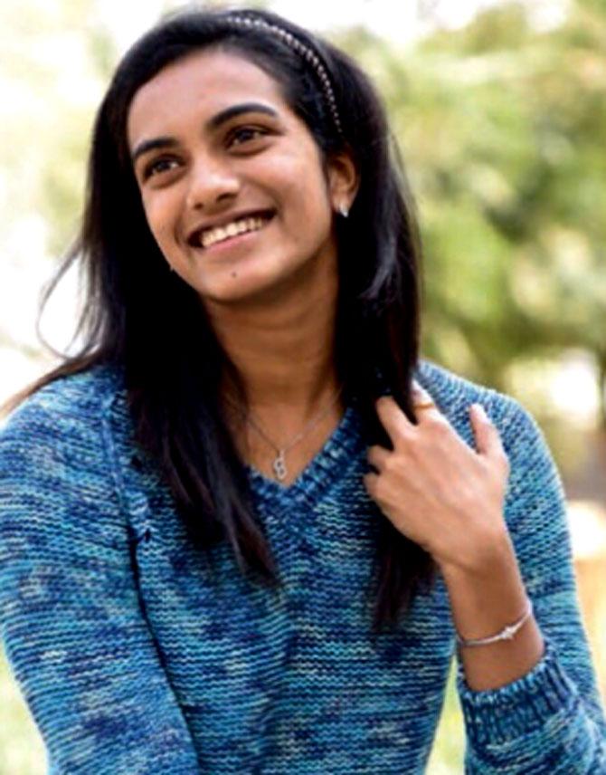 In picture: PV Sindhu is all smiles during a photoshoot