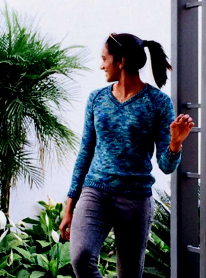 PV Sindhu has 2 bronze medals at the Uber Cup In picture: PV Sindhu sporting a ponytail looking just like the girl next door