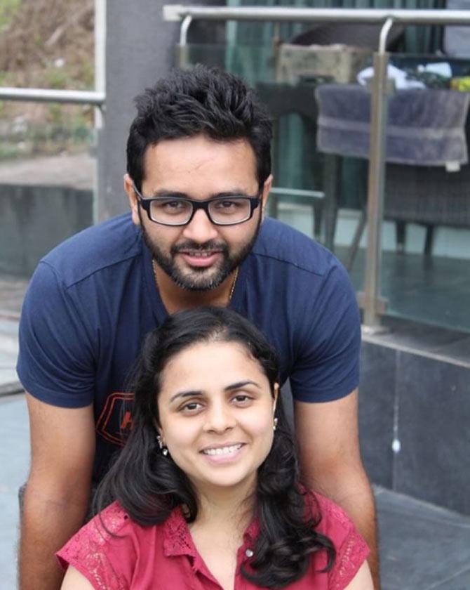 Parthiv Patel posted this picture with his sister Kinjal during a vacation