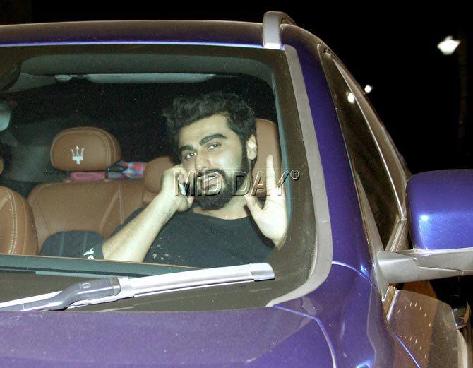 Arjun Kapoor was also in attendance at the screening of 'Toilet: Ek Prem Katha' at Yash Raj Studio