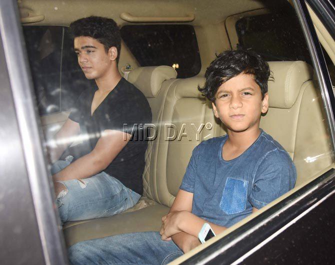 Subhan Nadiadwala and Sufyan Nadiadwala at the screening of 'Toilet: Ek Prem Katha' at Yash Raj Studio