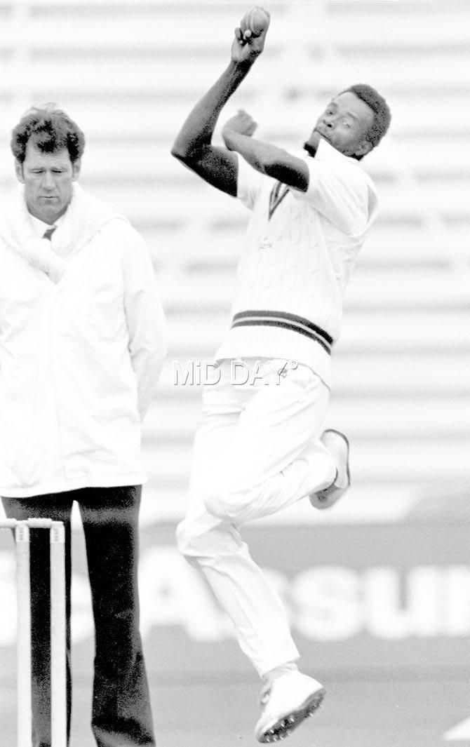Winston Davis - 7/51: Match - West Indies vs Australia at Leeds on 11 June 1983. (Pic/ Midday archives)