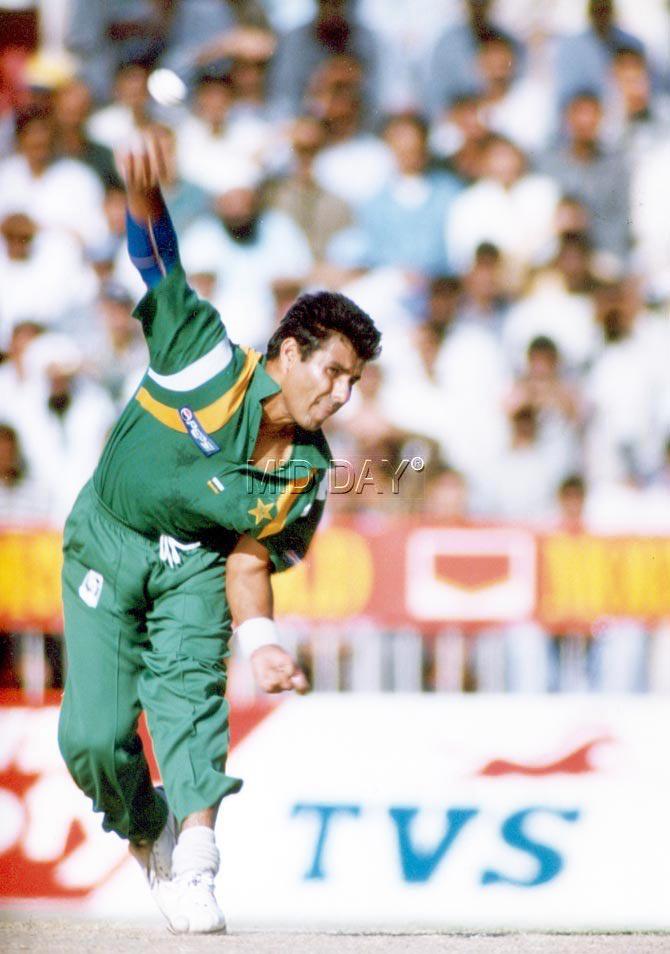 Waqar Younis - 7/36: Match - Pakistan vs England at Leeds on 17 June 2001. (Pic/ Midday archives)