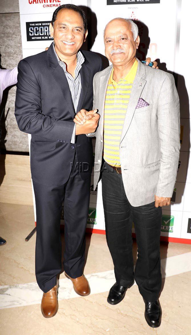 Mohammad Azharuddin at a sports awards event