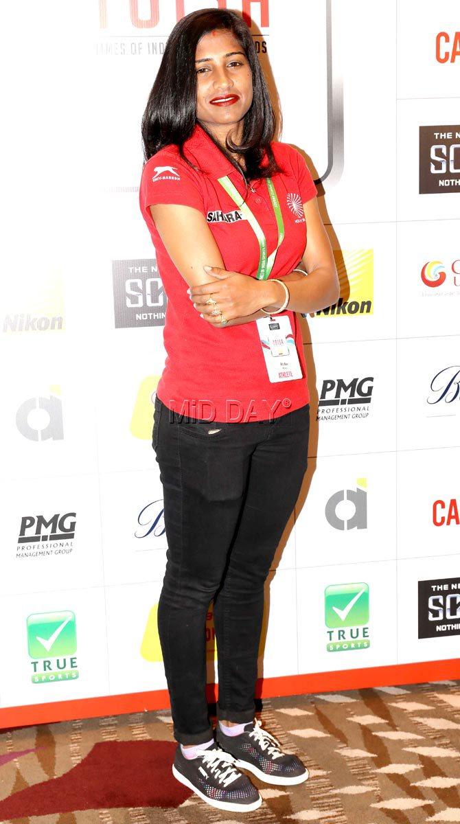 Ritu Rani at a sports awards event