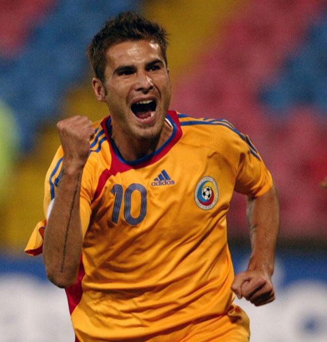Romania never qualified for the World Cup which resulted in Adrian Mutu never making an appearance in the World Cup. He now plays for Pune team in ISL. Pic/AFP