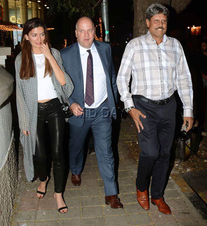 Kapil Dev was with some friends in the suburbs of Mumbai