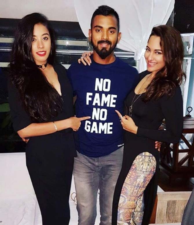 Elixir Nahar with KL Rahul and Sonakshi Sinha
