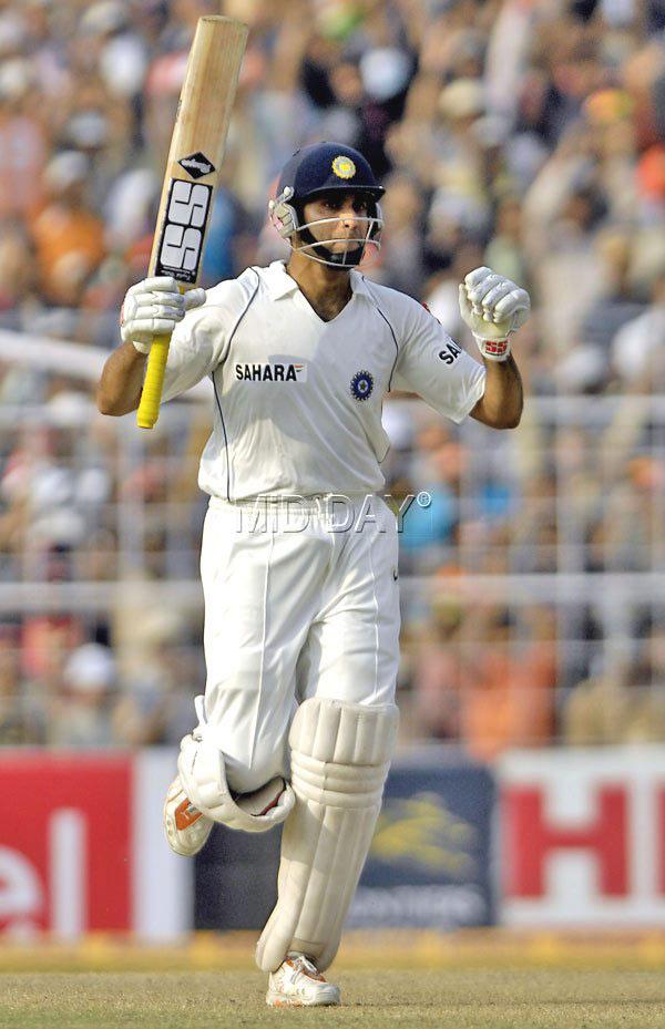 VVS Laxman - 281 vs Australia: Undoubtedly Laxman's most epic batting performance where he scored 281 runs in the second innings against Australia at Eden Gardens in 2000/01 season. In the process, he also posted the highest individual Test score by an Indian at the time. Being placed in a tough position with a follow-on, Laxman took on the responsibility to take his team to safety. His score came off 452 deliveries and included 44 boundaries. His partnership with Rahul Dravid, who scored 180 runs, took India to a total of 384 and saw India win the match by 171 runs. This also ended Steve Waugh's record-winning streak of 16 Tests. (Pic/ Suresh K.K.)