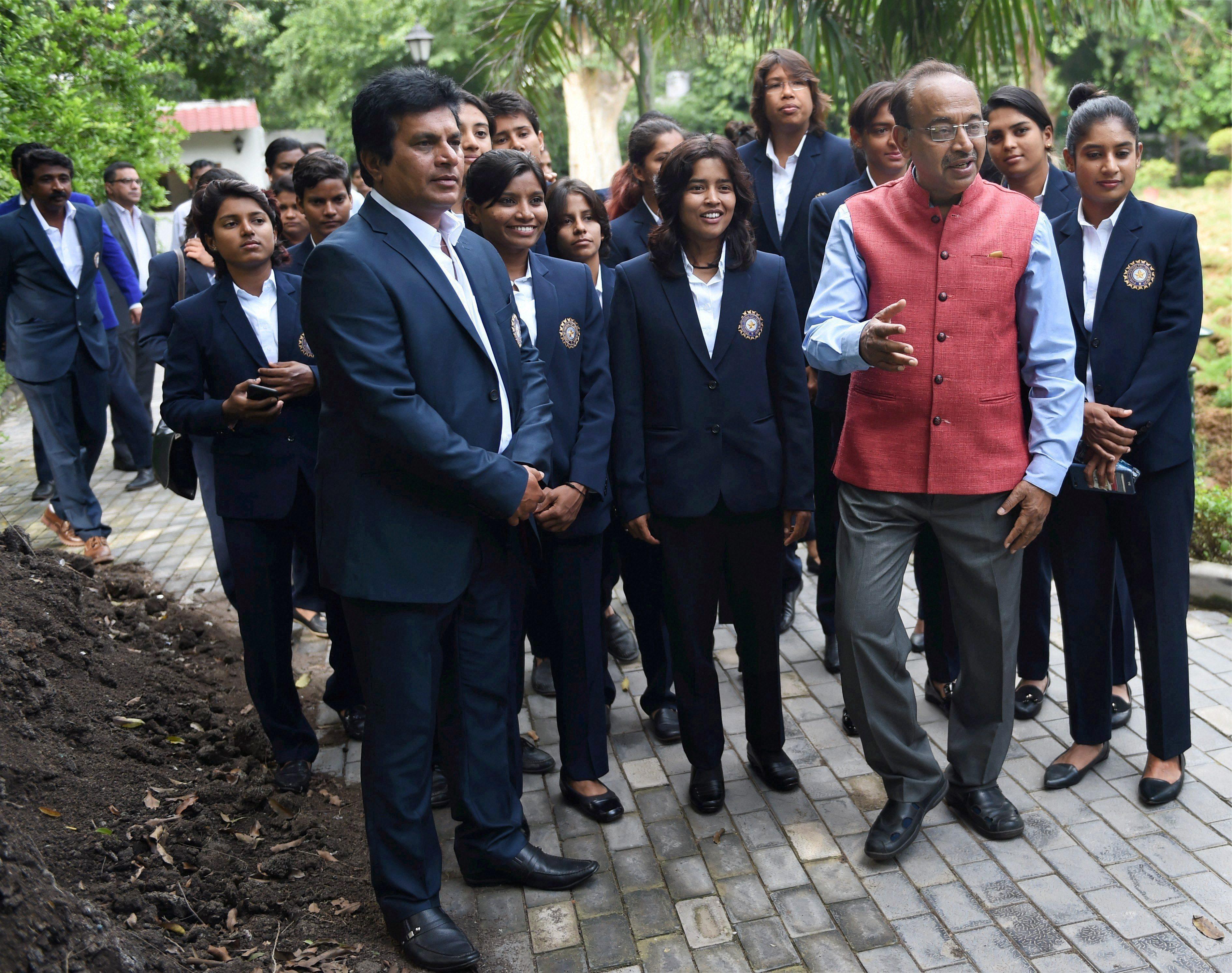 The entire women's cricket team were awarded Rs 13 lakh each for their achievement