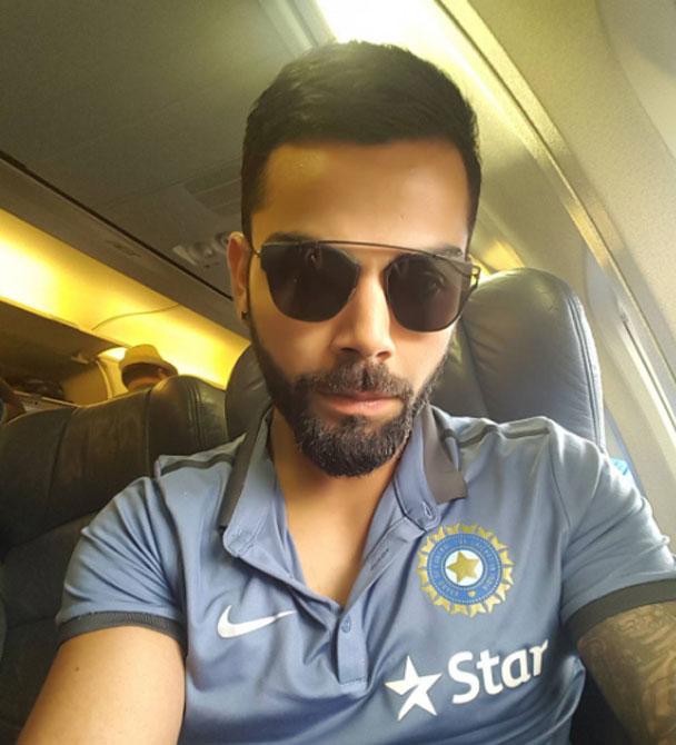From sporting Mohawks to buzz-cuts to enviable side-parting, Virat's done it all.